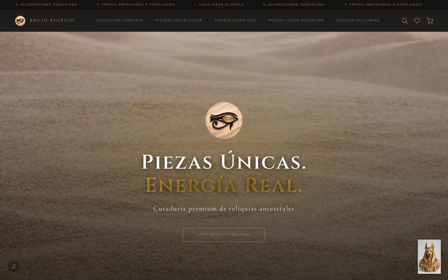 Brujo Egipcio en escritorio