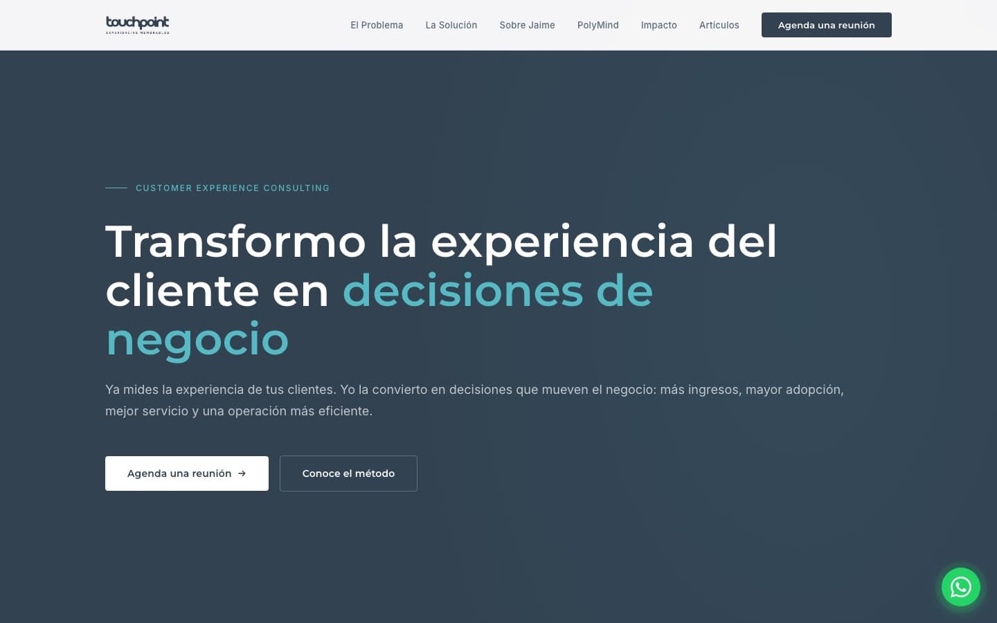 Touchpoint en escritorio